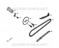 ARBRE A CAMES   COUVERCLE LATERAL GAUCHE CULASSE pour SYM SYMPHONY 125 (AY12W1-T) (L1) de 2011