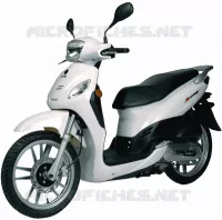 BLANC pour SYM SYMPHONY 125 (AY12W1-T) (L1) de 2011