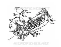 CARTER DE MANIVELLE GAUCHE pour SYM SYMPHONY 125 (AY12W1-T) (L1) de 2011