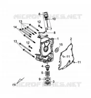 COUVERCLE CARTER DROIT pour SYM SYMPHONY 125 (AY12W1-T) (L1) de 2011