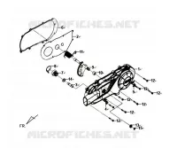 COUVERCLE DE CARTER GAUCHE pour SYM SYMPHONY 125 (AY12W1-T) (L1) de 2011