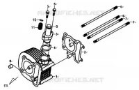 CYLINDRE pour SYM SYMPHONY 125 (AY12W1-T) (L1) de 2011