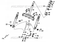 FOURCHE AVANT pour SYM SYMPHONY 125 (AY12W1-T) (L1) de 2011