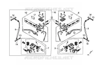 FREIN AVANT ARRIÈRE pour SYM SYMPHONY 125 (AY12W1-T) (L1) de 2011