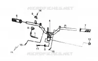 POIGNÉE DE DIRECTION pour SYM SYMPHONY 125 (AY12W1-T) (L1) de 2011