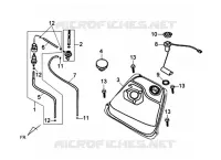 RESERVOIR A ESSENCE pour SYM SYMPHONY 125 (AY12W1-T) (L1) de 2011