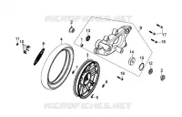 ROUE AVANT pour SYM SYMPHONY 125 (AY12W1-T) (L1) de 2011