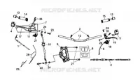 TUYAU DE GUIDON DE DIRECTION  125 sym-moto 2014 WOLF 125 SBN (L4) 22