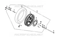 DISQUE DE FREIN AVANT - ROUE AVANT  125 sym-moto 2011 WOLF CARBURATED 125 (PU12E1-6) (L1-L6) 25