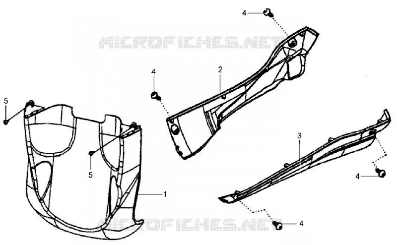 PLANCHER SYM scooter 200 2008 HD 200 (LH18W-6)  HD 200 (LH18W-6)
