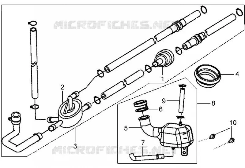 ROBINET D'ESSENCE SYM scooter 200 2008 HD 200 (LH18W-6)  HD 200 (LH18W-6)