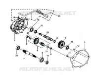 CARTER DE TRANSMISSION pour SYM GTS 250 EVO (LM25W5-6) (K9-L0) de 2009