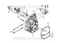 CARTER DESTRO pour SYM GTS 250 EVO (LM25W5-6) (K9-L0) de 2009