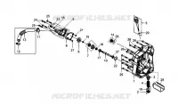 COUVERCLE DE CARTER DE MANIVELLE ARRIERE pour SYM GTS 250 EVO (LM25W5-6) (K9-L0) de 2009