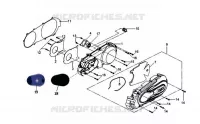 COUVERCLE DE CARTER GAUCHE pour SYM GTS 250 EVO (LM25W5-6) (K9-L0) de 2009