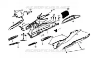 PANNEAU DE PLANCHER / COUVERCLE LATÉRAL pour SYM GTS 250 EVO (LM25W5-6) (K9-L0) de 2009