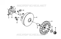 PLATEAU MOBILE VARIATEUR pour SYM GTS 250 EVO (LM25W5-6) (K9-L0) de 2009