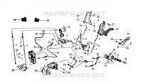 POIGNÉE   ENSEMBLE FREIN pour SYM GTS 250 EVO (LM25W5-6) (K9-L0) de 2009