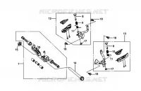 REPOSE PIEDS pour SYM GTS 250 EVO (LM25W5-6) (K9-L0) de 2009