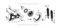 ROUE ARRIÈRE pour SYM GTS 250 EVO (LM25W5-6) (K9-L0) de 2009