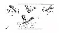 COUVERCLE DE POIGNÉE SUPÉRIEURE / JEU DE MIROIR DROIT-GAUCHE  300 sym-moto 2019 GTS 300I ABS SPORT (LN30WA-EU) (E4) (L7-M0) 31