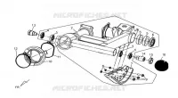 BRAS OSCILLANT pour SYM QUAD LANDER 300SL (UA30A4-F) (K8) de 2008