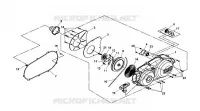 CARTER DE KICK pour SYM QUAD LANDER 300SL (UA30A4-F) (K8) de 2008
