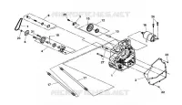 CARTER DROIT pour SYM QUAD LANDER 300SL (UA30A4-F) (K8) de 2008