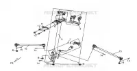 COLONNE DE DIRECTION pour SYM QUAD LANDER 300SL (UA30A4-F) (K8) de 2008