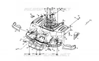 COQUE ARRIERE pour SYM QUAD LANDER 300SL (UA30A4-F) (K8) de 2008