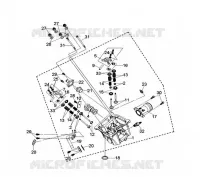 CULASSE pour SYM QUAD LANDER 300SL (UA30A4-F) (K8) de 2008