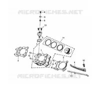 CYLINDRE pour SYM QUAD LANDER 300SL (UA30A4-F) (K8) de 2008