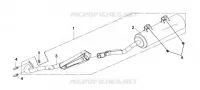 ECHAPPEMENT pour SYM QUAD LANDER 300SL (UA30A4-F) (K8) de 2008