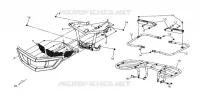PARE CHOCS   PORTE BAGAGES pour SYM QUAD LANDER 300SL (UA30A4-F) (K8) de 2008
