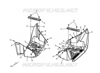 REPOSE PIEDS pour SYM QUAD LANDER 300SL (UA30A4-F) (K8) de 2008