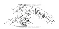 ROUE AVANT pour SYM QUAD LANDER 300SL (UA30A4-F) (K8) de 2008