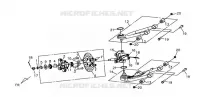 SUSPENSION DROITE pour SYM QUAD LANDER 300SL (UA30A4-F) (K8) de 2008