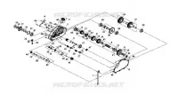 TRANSMISSION pour SYM QUAD LANDER 300SL (UA30A4-F) (K8) de 2008