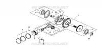 VILEBREQUIN   PISTON pour SYM QUAD LANDER 300SL (UA30A4-F) (K8) de 2008