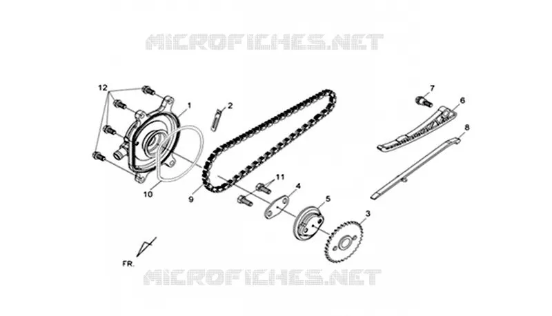 COUVERCLE LATÉRAL CULASSE SYM scooter 400 2018 MAXSYM 400I (LX40A4-EU) (L8)  MAXSYM 400I (LX40A4-EU) (L8)