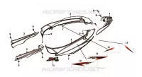 COUVERTURE DU CORPS  50 sym-moto 2018 JET 4 50CC  (AD05W8-EU) (E4) (L8) 26